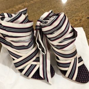 Moschino Ribbon Tie Heels